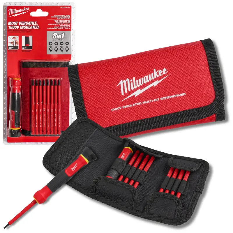 Izolovaný multibitový šroubovák Milwaukee 8 v 1, VDE, 4932493659